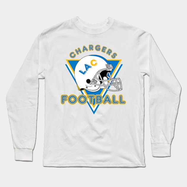 Los Angeles Football Vintage Style Long Sleeve T-Shirt by Borcelle Vintage Apparel 